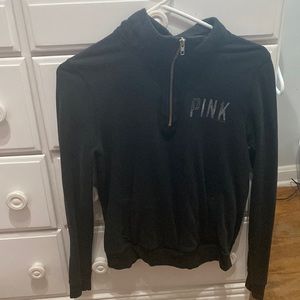 Pink brand quarter zip sweatshirt